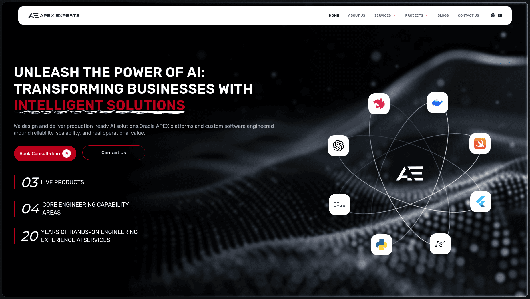 APEX Experts Corporate Web Platform